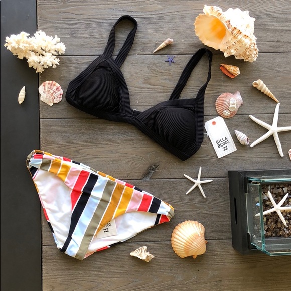 🌴🌼BILLABONG- TAN LINES FIXED BIKINI SET🌼🌴 - Picture 2 of 8